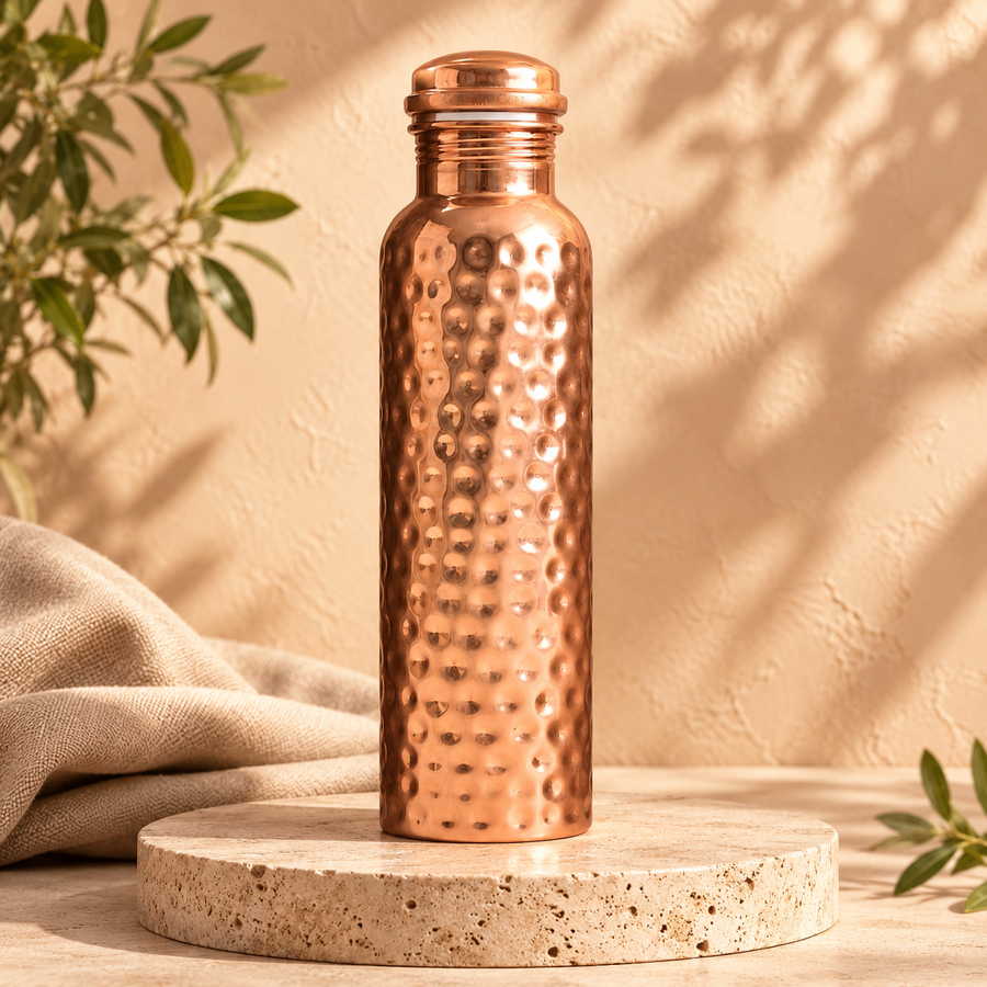 Coopura Hand-Hammered Copper Bottle
